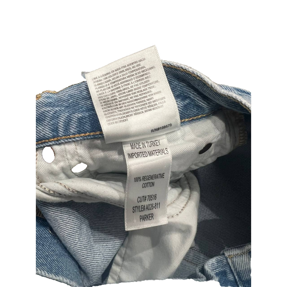 AGOLDE Parker Vintage Y2K Preppy Cut Off Short In Swapmeet Size 26 A003639 - Picture 9 of 10
